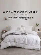 全棉二重寝具 秋冬用 ダブル用 超細繊維掛け布団【ホテル仕様・保温性・厚手】