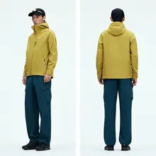 アウトドア用ソフトシェルジャケット【暖かいフリースライニング・男性用・一日ハイキング対応】