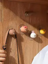 可愛いデザインの壁掛けフック【穴あけ不要・粘着式・防撞仕様】