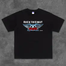 ハードロックバンドTシャツ【コットン製・半袖・ラウンドネック】