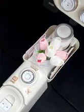 カーアクセサリー【マカロン風デザイン・水杯ホルダー・収納ボックス・車内装飾】