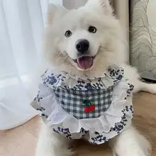 夏用手作り犬用エプロン【小中大型犬用・かわいいデザイン・よだれ付き】