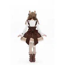 リボン付きケープコートとチェック柄フリフリスカートの可愛いロリータスタイル（セットアップ対応）