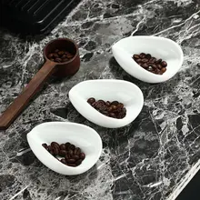 コーヒー豆 計量トレイ セラミック 受け皿 計量カップ サンプル展示 ディスプレイ カフェ