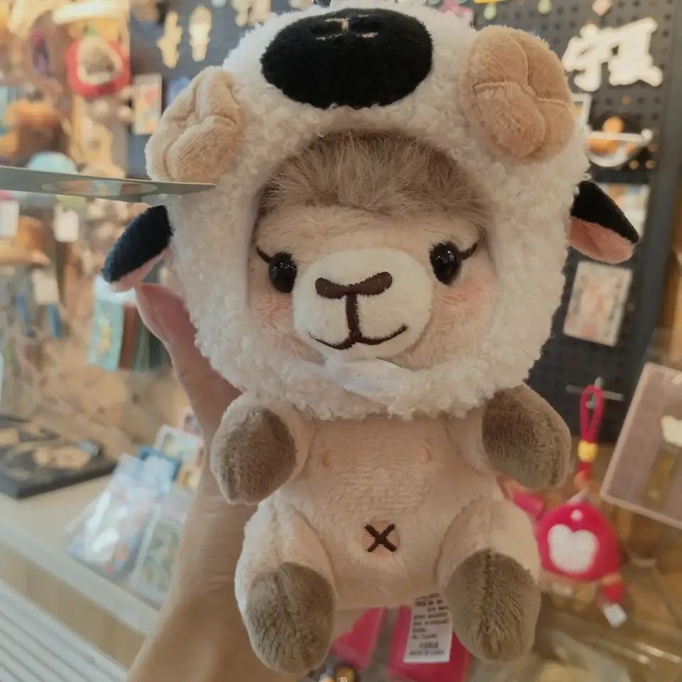 ふわふわのロバ型キーホルダー【お土産・かわいいデザイン・プレゼント用】