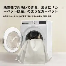 洗えるリビング用ラグマット【和風・クリームカラー・高級感】