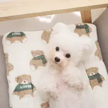 犬用秋冬暖かい寝具【厚手マット・汎用タイプ・トイプードル・コーギー対応】