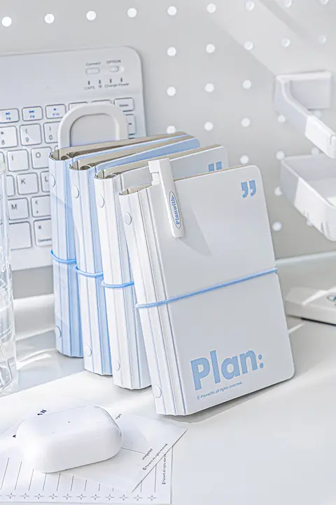 システム手帳 ノート スケジュール帳 ポケットサイズ ミニ 脱着式 携帯用 「Planwith」