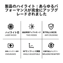 高輝度LEDアウトドア懐中電灯【強力・長時間使用可能】
