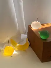お香立て フルーツデザイン みかん バナナ 天然樹脂 ハンドメイド インテリア雑貨 オブジェ インスタ映え 「Shinymomo」