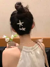ヘアピン ヘアクリップ ヘアアクセサリー レディース ヒトデ スター 前髪留め 上品 おしゃれ 海