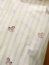 青い小馬デザインの子供用布団カバー【全棉・幼稚園向け・かわいい】