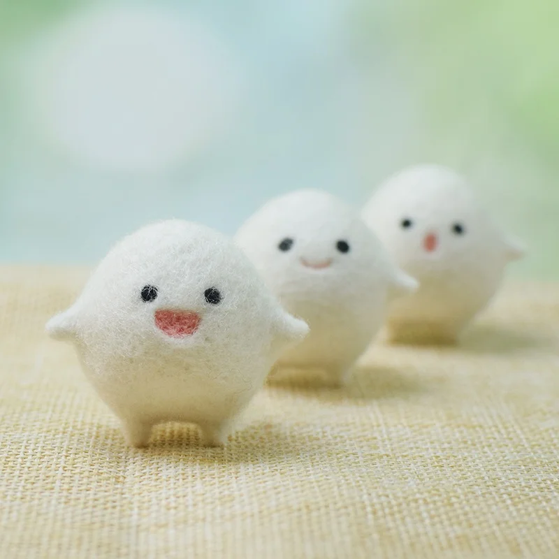 羊毛フェルト手作り玩具キット：アニメスタイル刺しゅうセットで初心者も楽しめるハンドメイドプロジェクト