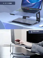 cooldesk ノートパソコンスタンド【アルミ合金製・高さ調整・通気性・エルゴノミックデザイン・13-15.6インチ対応】