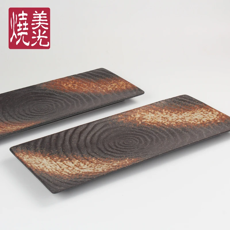 刺身盛り皿・美光焼陶器：日本韓国料理用の12インチ不規則魚盤の実用性と使い分け