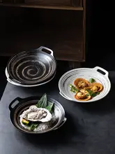 両耳プレート おしゃれ 焼肉 手羽先 チーズサラダ フルーツ 串焼き 揚げ物 盛り付け 家庭用