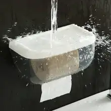 洗面所・トイレ用ペーパータオルボックス【カバー付き・シンプルデザイン・無痕】
