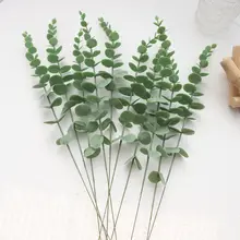 フェイクフラワー ユーカリの葉 インテリア装飾 レトロ 北欧スタイル プラスチックフラワー