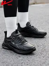 防水仕様のレディースランニングシューズ【黒・柔らかいソール・クッション性】