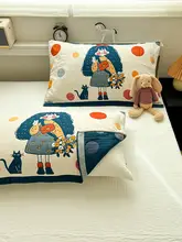 波点デザインのかわいい全棉ガーゼ枕巾【極上の柔らかさ・吸汗タイプ】（セットアップ対応）
