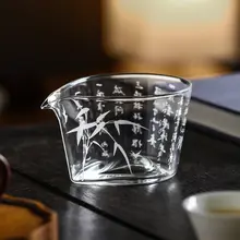 手作り 高温耐性 厚型ガラス急須【家庭用・分茶器・茶海】