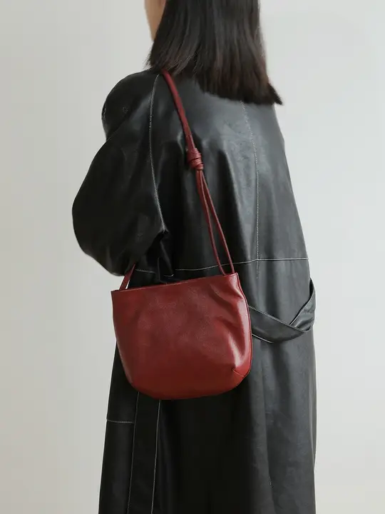 トートバッグ【ハンドル付き・ショルダー・半円形デザイン】