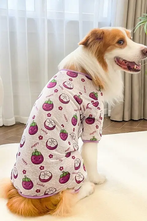 犬用春夏薄手四脚ペット服【通気性抜群・ゴールデン・ラブラドール・ボーダー・ハスキー対応】