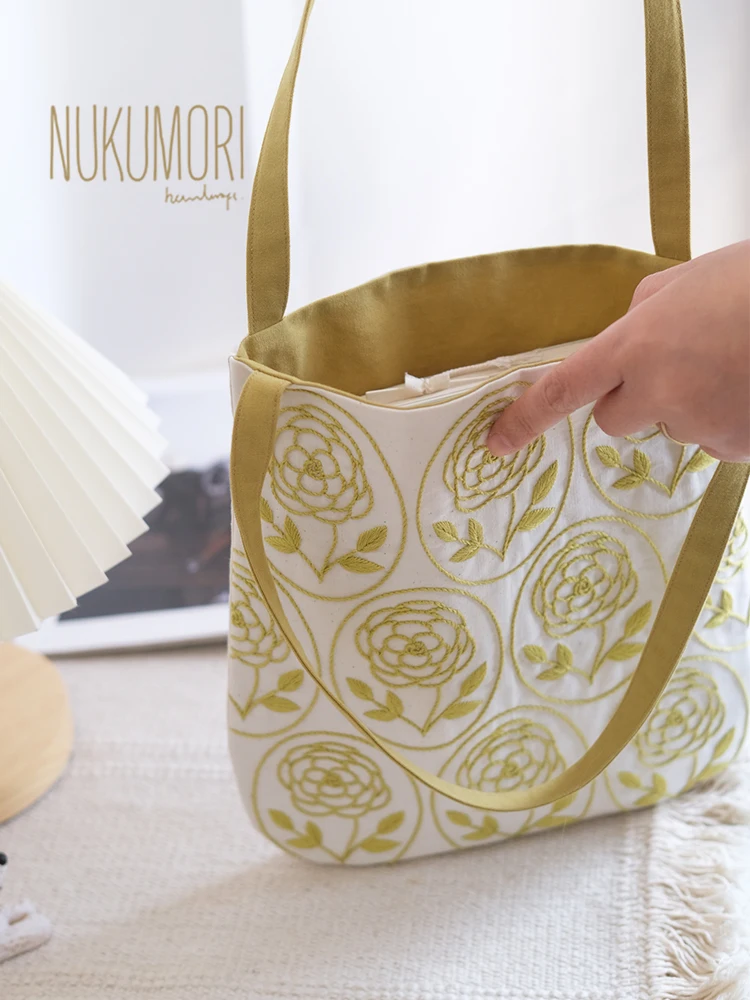 手作りDIY ヴィンテージ花刺繍トートバッグの作り方と実用性