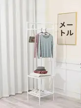 コーナー衣帽架【床置き・マルチ収納・シンプルデザイン】