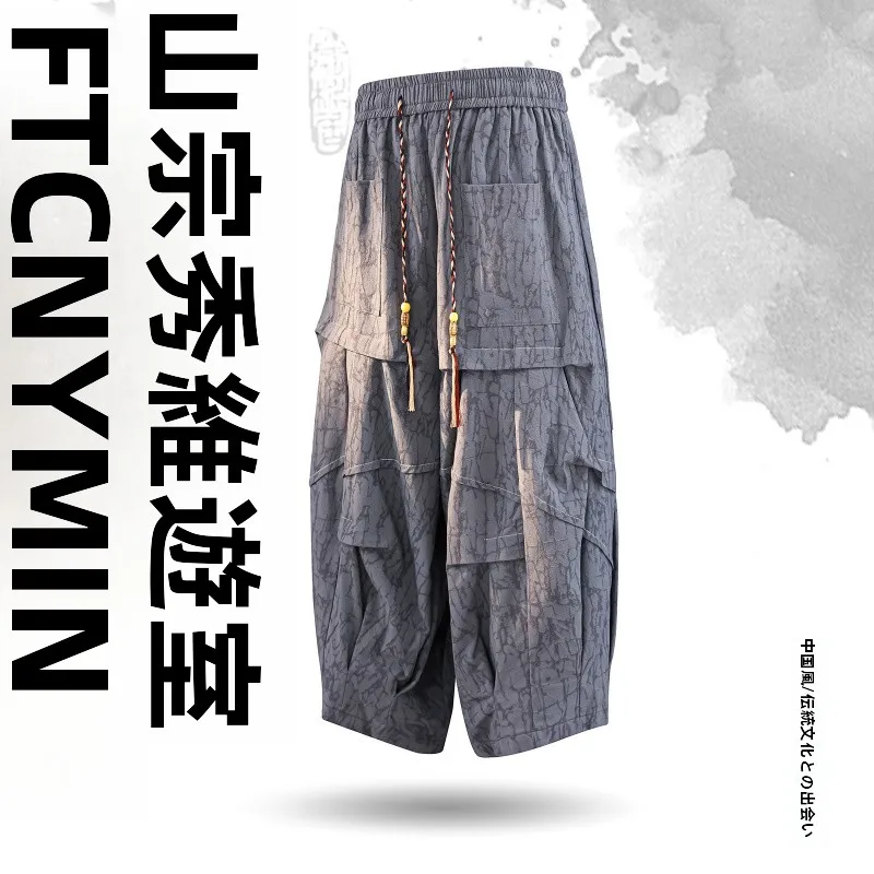 「中国風 亀裂模様の七分丈パンツ」は、夏の着こなしにどんな役割を果たすの？