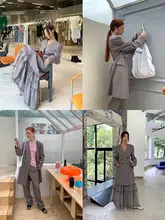 女性用スーツ【ハイエンド・シルエット強調・テーパードパンツ・ワイドレッグ】（セットアップ対応）