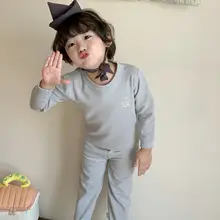 子供用暖かいインナーウェア【極厚・秋用・長袖・パンツ・冬用・ナイトウェア・ベースレイヤー】（セットアップ対応）