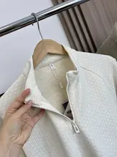 羊毛と桑蚕絲のチェック柄！抗静電かつ保温性に優れたメンズ半ラウンドジップスウェット