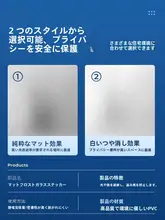 防目隠しガラスフィルム【バスルーム・スモーク加工・プライバシー保護】