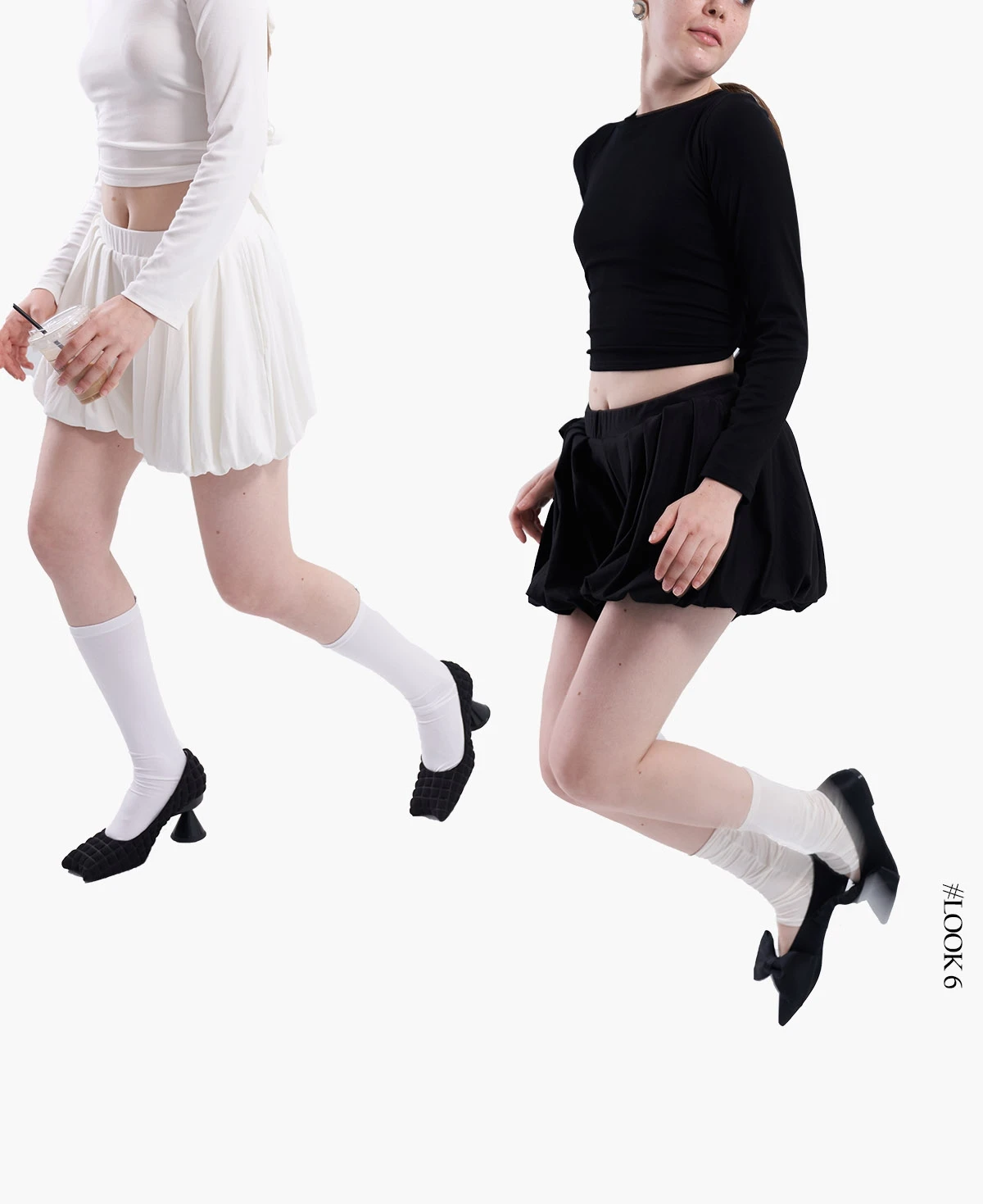 花苞デザインのウエストゴム付きランタンショートパンツ：ペインターパンツの着こなしガイド