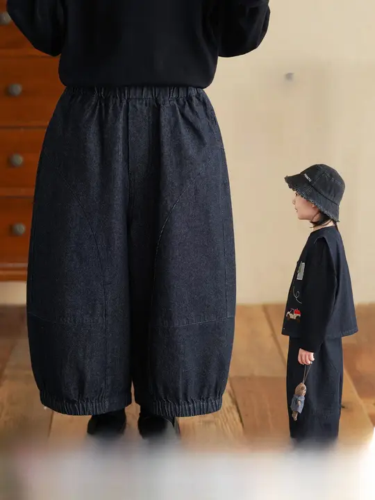 デニムパンツ キッズ ボーイズ ストレート カジュアル 色落ちしにくい おしゃれ トレンド 初秋