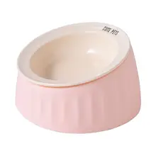 陶器製 ペット用フライングディッシュボウル【猫用・犬用・取り外し可能・洗いやすいデザイン】