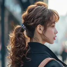 高弾力基礎ヘアゴム【黒・カラフル・編み込みデザイン】（セットアップ対応）