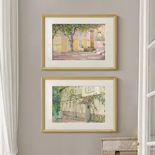 インテリア絵画 印象派 庭 風景画 フレンチ風 ヴィンテージ風 アメリカン風 北欧風 リビング ダイニング 玄関 寝室 ウォールアート