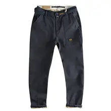 冬用 厚手裏起毛 カジュアルパンツ【コーデュロイ・復古デザイン・ tapered fit】