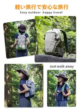 軽量な防水登山バックパック【女性用・アウトドア・ショートトリップ向け】