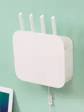 収納ボックス ルーター/セットトップボックス/家庭 使用シーン 壁掛け/穴なし設計 ワイヤレスwifi固定ラック