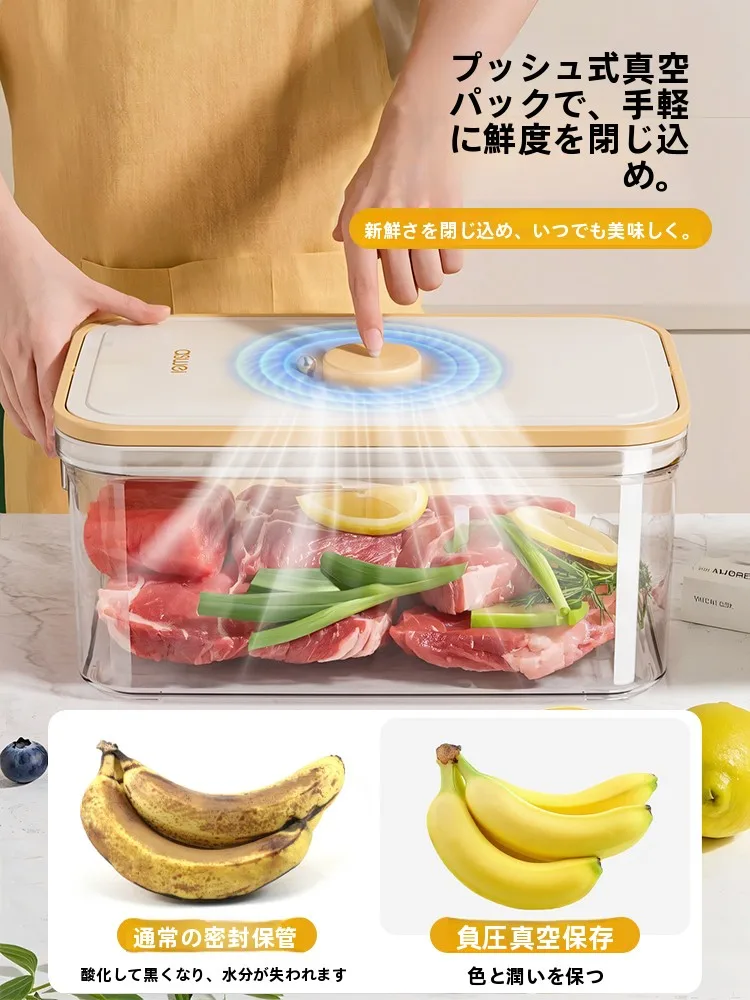 真空ハイブリッドコンテナ 4.6L：冷凍保存に最適なPET製トランスパレントグリーンボックスの実用性解析