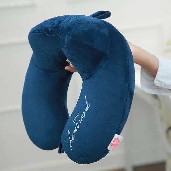 U型枕【首元サポート・弾力性のある綿・オフィスや昼寝用】