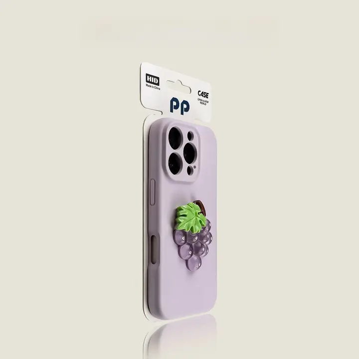 モランド紫の立体花柄スマホケース【シンプル・防落下・マット仕上げ・Galaxy Sシリーズ対応】