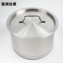 特厚304ステンレス鋼製 丸型鍋蓋【厚手・平面タイプ・鍋用】