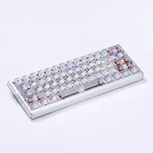 キーキャップ 機械式キーボード用 PC フロストクリア ホワイト バックライト透過 Cherryプロファイル対応 「Chosfox」
