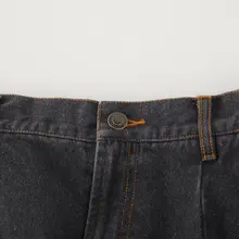 ハイウエストAラインフリンジ付きレトロデニムスカート（セットアップ対応）