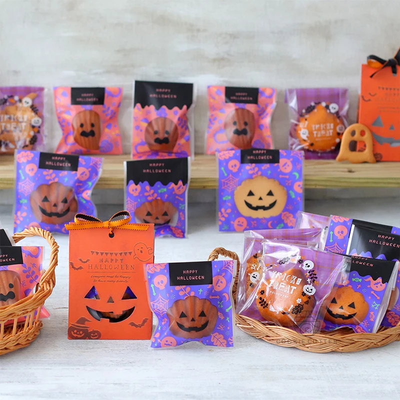 ハロウィン用包装袋：多彩な日式スタイルで焼き菓子・スナックを効率的に密封