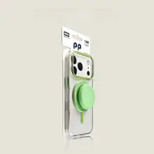 ブラックマグネット式エアバッグスタンド【透明ケース・防落下対応・華為Mate70pro/Pura8070Ultra/荣耀magic8pro兼用】